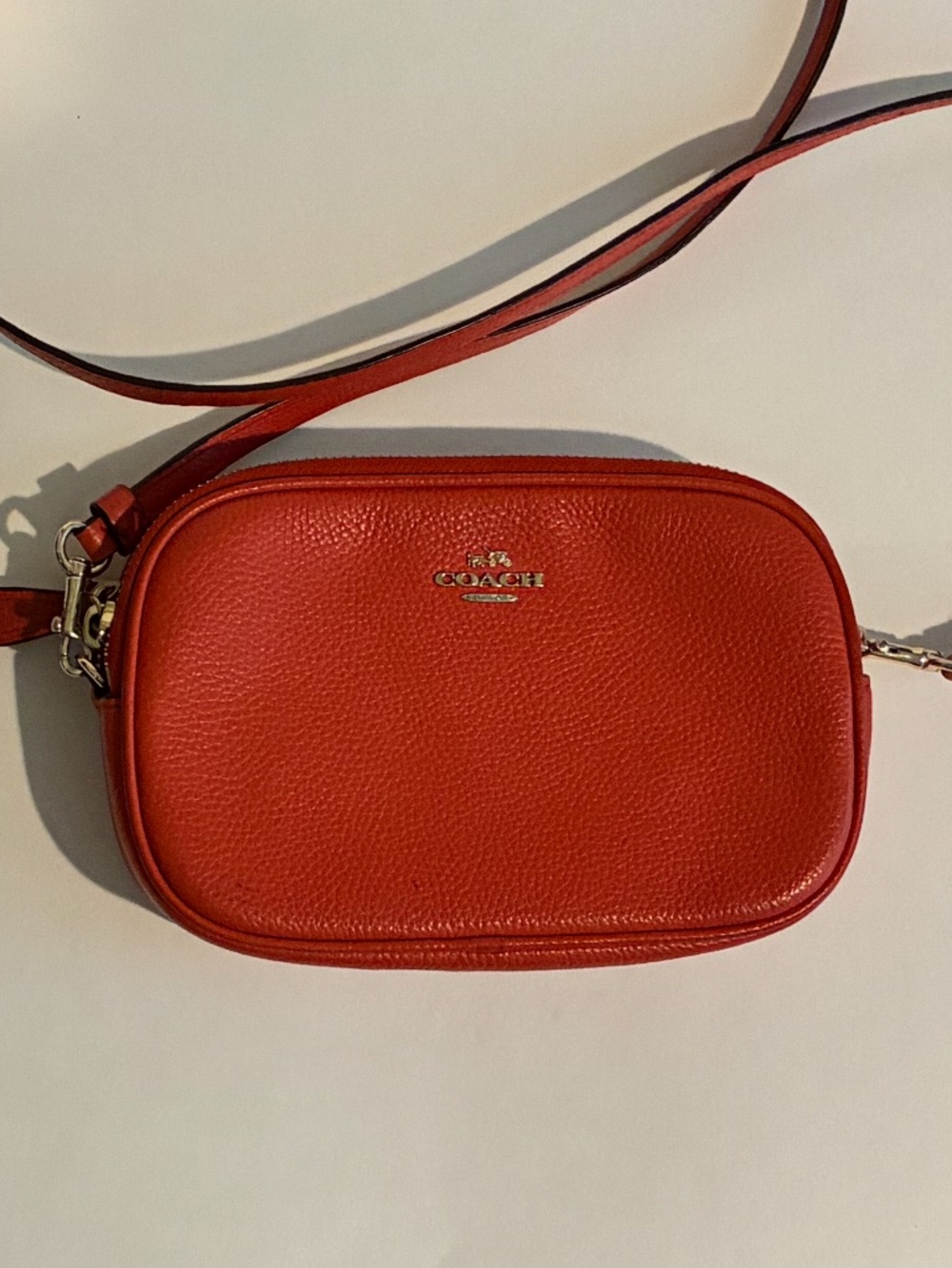Coach | Small Cross Body Purse | Orange - Picture 10 of 11